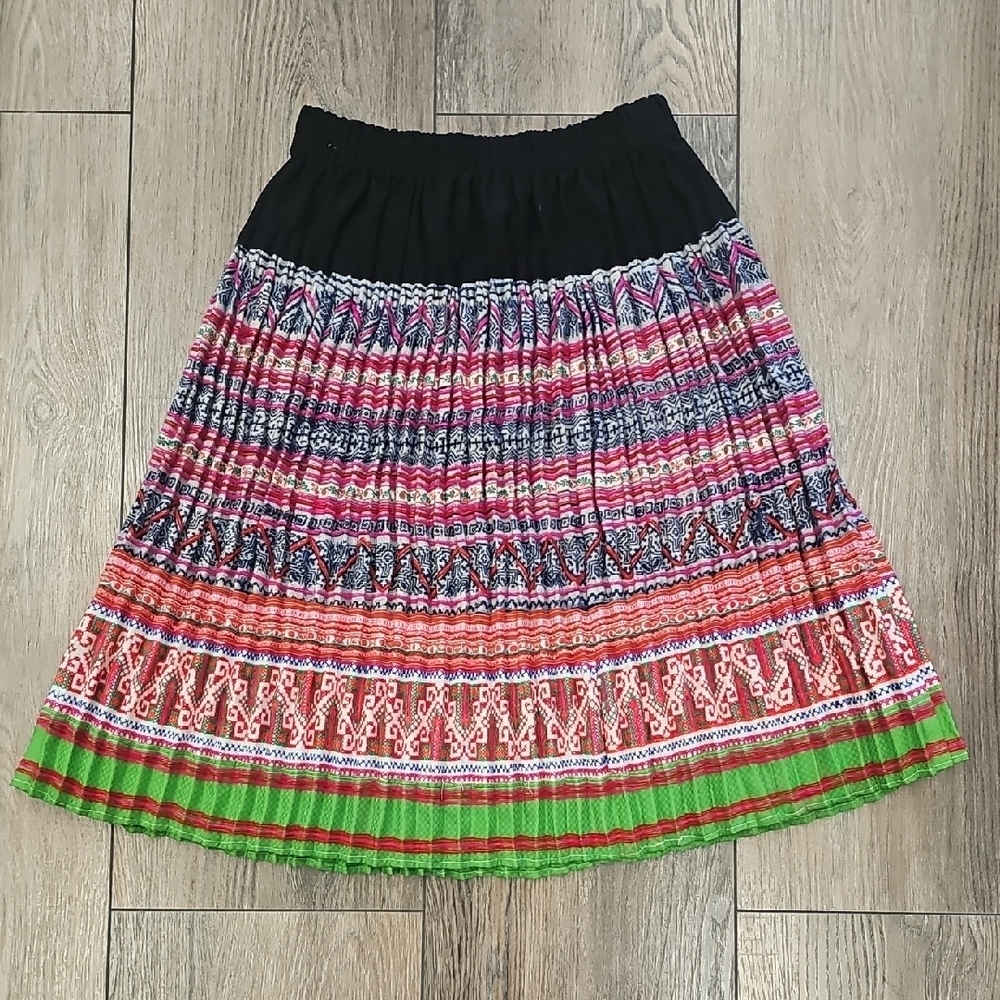 Colorful, Patterned, Women's, Skirt, Handmade, Vibrant, Summer, Dance, Casual